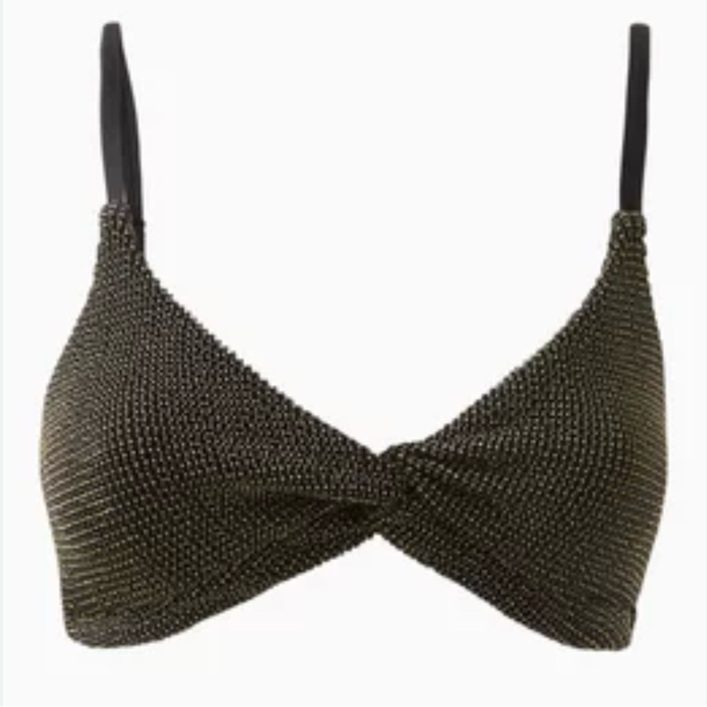 NWT Good American Always Fits Sculpt Twist Bra bikini top